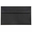 JAM Paper A10 Invitation Envelopes - 6 x 9.5 - Black Linen - 50 Pack-Envelope Features: Square Gum Flap Closure, Smooth High Quality Paper, Made with 30% Recycled Materials
