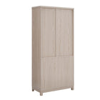 Manhattan Comfort Jodie 31" Mid-Century Modern Bookcase - Whitewashed Oak - Set of 3-Lifted Frame Manufactured Wood Legs for Fashion and Durability