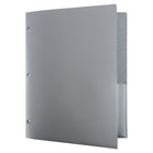 JAM Paper Heavy Duty Plastic 2 Pocket Extra Tough Folders with 3 Hole Punch - Assorted Professional Colours - 6 Pack-Our two-pocket POP Folders with prongs are durable, made with smooth & sturdy plastic, and have a business card slot on the right side
