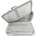 Hilroy Grid Case Zipper Pencil Pouch - Grey-Removable divider