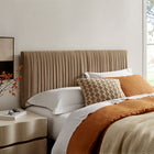 Modway Eloise Stain-Resistant Performance Velvet King Headboard - Taupe-Stain-Resistant Performance Velvet