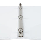 JAM Paper Plastic 0.5" 3-Ring Binder - White-Wide front and back binder panels fully cover standard dividers and sheet protectors. Our 3 metal ring binders have 2 buttons for easy opening and closing, and a convenient pocket on the inside flap.