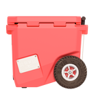 RovR RollR 45 Quart Wheeled Hard Cooler with Telescopic Handle - Coral-Ultra-durable and insulating design offers up to 10 days of ice retention