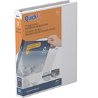 Davis Group QuickFit D-Ring View Binder - 1" - White-Customizer/Overlay Binder, White,  holds 225 sheets of paper, for 8.5"x11" size paper