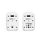 Kanto Powered Desktop Speakers with USB-C, RCA, Bluetooth 5.3 and Headphone Out - Chalk - 2 Pack-100W Peak Power (50 Watts Total RMS) from a Class D Bi-Amplifier