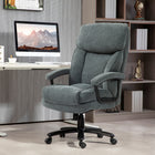 HOMCOM Big and Tall Executive Chair for Home - 450 lbs Capacity - Grey-The tilt function allows a rocking motion for relaxation