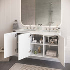 Modway Bryn 48" Wall-Mount Double Sink Bathroom Vanity - White-Wall-Mount Design