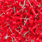 JAM Paper Colourful Push Pins - Red - 100 Pack-Keep your school work, office work, art and visual projects organized with coloured push pins!