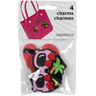 Merangue Large Charms - Summer - 4 Pack-Features bright and vibrant summer-themed designs
