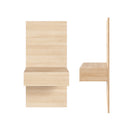 Nexera Milano Floating Nightstand Extension Panel - Natural Blonde Oak-Designed and made in Canada with CARB II/FSC Certified particle board and MDF materials