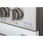 Kucht 48" KNG Series Pro Style Natural Gas Range - Stainless Steel/White-Full stainless steel range with a professional handle for the ultimate cooking experience
