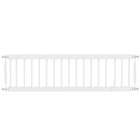 PawHut 26"-37" Dog Gate with 10" Tall Pet Gate and 2 Extensions - White-Adjustable width fits doors, hallways, and narrow spaces