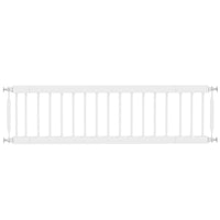 PawHut 26"-37" Dog Gate with 10" Tall Pet Gate and 2 Extensions - White-Adjustable width fits doors, hallways, and narrow spaces