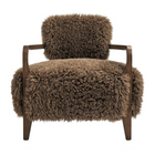 Modway Zinnia Faux Fur Accent Chair - Brown-7