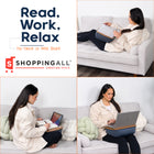 ShoppingAll Lap Desk Beanbag Book Holder Cushion Pillow Stand - Grey-7