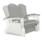 Suncast Adirondack Glider - Dove Grey-Steel glider mechanism which provides a smooth gliding motion.