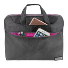 Vangoddy Sleek 13" Laptop Crossbody Messenger Bag - Grey/Pink-8