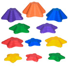 Outsunny Larger Size Balance Stepping Stones with Non-slip Bottom - Multicoloured - Set of 11-A fun active toy for children to develop their balance and coordination 