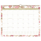 AT-A-GLANCE 2027 Wall Calendar - 12" H x 15" W - Badge Floral - Bilingual-Page size: 11-7/8" H x 14-7/8" W