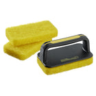 Mr. Bar-B-Q Oversized Grill Scrub Brush Set-Handle provides even pressure