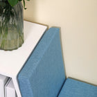 HOMCOM Bookshelf with Reading Nook - Blue-Assembly required