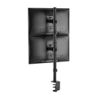 IntekView MS200 Vertical Pole Mount Dual-Screen Monitor Mount -3 Year Limited Manufacturer Warranty