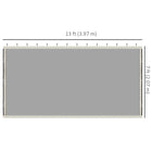 Outsunny Replacement Mosquito Netting for Gazebo 10' L x 13' W - White-Fits most 4-panel 10' x 13' (3x4m) gazebos   