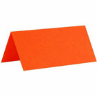 JAM Paper Printable Place Cards - 3 3/4" x 1-3/4" - Orange Placecards - 12 Pack-Color: Brite Hue Orange / Complement any party theme and signify a special event with colorful place cards.