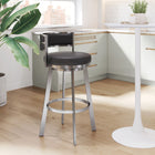 Zuo Gimsby Swivel Barstool - Black-Assembly required