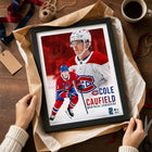 Frameworth Cole Caufield Canadiens Portrait Collage - Framed Print - 16" W x 20" L-8