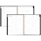 AT-A-GLANCE 2027 Signature Weekly/Monthly Planner - 11" H x 8-3/8" W - Black - Bilingual-13 months of weekly/monthly planning