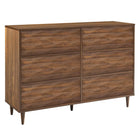 Modway Vespera 6-Drawer Dresser - Walnut-Six-Drawer Dresser