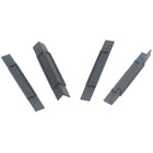 Korr Plastic Supports For Tray - Black - 4 Pack-Easy-to-use design allows quick installation