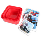 Danawares Marvel Spider-Man 3-Piece Square Lunch Box Set-Containers nest into eachother for easy storage