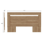 Nexera Malibu Headboard - Queen Size - Brown Oak-10
