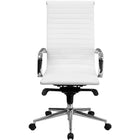 Nicer Interior Ribbed Group Style High Back Desk Chair - White-Available in both low-back and high-back designs to suit your preference