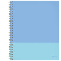 Mead 2026-27 Two-Tone Weekly/Monthly Planner - 11"x 9" - Blue - Bilingual-15 months: July 2026 - September 2027 + 3 monthly spreads of October, November and December