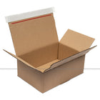 Spicers Kraft Postal Box Peel & Seal Large - 8.43" x 7.06" x 5.3"-Easy assembly postal box