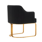 Manhattan Comfort Raya 25.2" Modern Leatherette Upholstered Dining Armchair - Black-Commercial Grade Tested with Weight Capacity of 330 lb