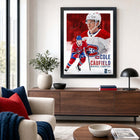 Frameworth Cole Caufield Canadiens Portrait Collage - Framed Print - 16" W x 20" L-Finished size approximately 16 inches by 20 inches. arrives ready to hang with mounting hardware included