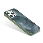 General Supply Goods + Co Hybrid Protective Case for iPhone 13/13 Pro - Jade Green Marble-Jade green