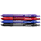 Paper Mate Profile Ballpoint Pen Retractable – 1.4 mm – Assorted-Assorted colours include one each of blue, black, red and purple