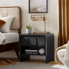 Modway Toscana 1-Drawer Nightstand - Black-Full-Glide Drawer