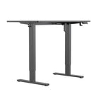 Uplite Electric Height Adjustable Sit Stand Desk - Black-All steel construction and a thick leg support system hold weights up to 154 lb