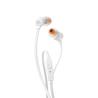 JBL Tune 110 In-Ear Headphones, White-JBL Pure Bass sound