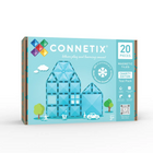 Connetix Charity Pack - Teal - 20 Pieces-20 piece pack - pack includes squares, rectangles of all sizes, three types of triangles, a hexagon, door and window