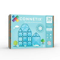 Connetix Charity Pack - Teal - 20 Pieces-20 piece pack - pack includes squares, rectangles of all sizes, three types of triangles, a hexagon, door and window