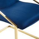 Modway Pitch Performance Velvet Dining Armchair - Gold/Navy-9