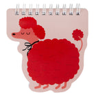 Pep Rally Mini Die Cut Notebook - 40 Sheets - Poodle-80 lined pages for note-taking
