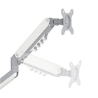 Uplite Dual Monitor Mount - Height Adjustable - Gas Spring Arm for 15"- 32" Screen-Heavy-duty and sleek design with use of premium grade Aluminium and Steel materials. Weight capacity of each arm is 2-9kg/4.4-19.8 lb.